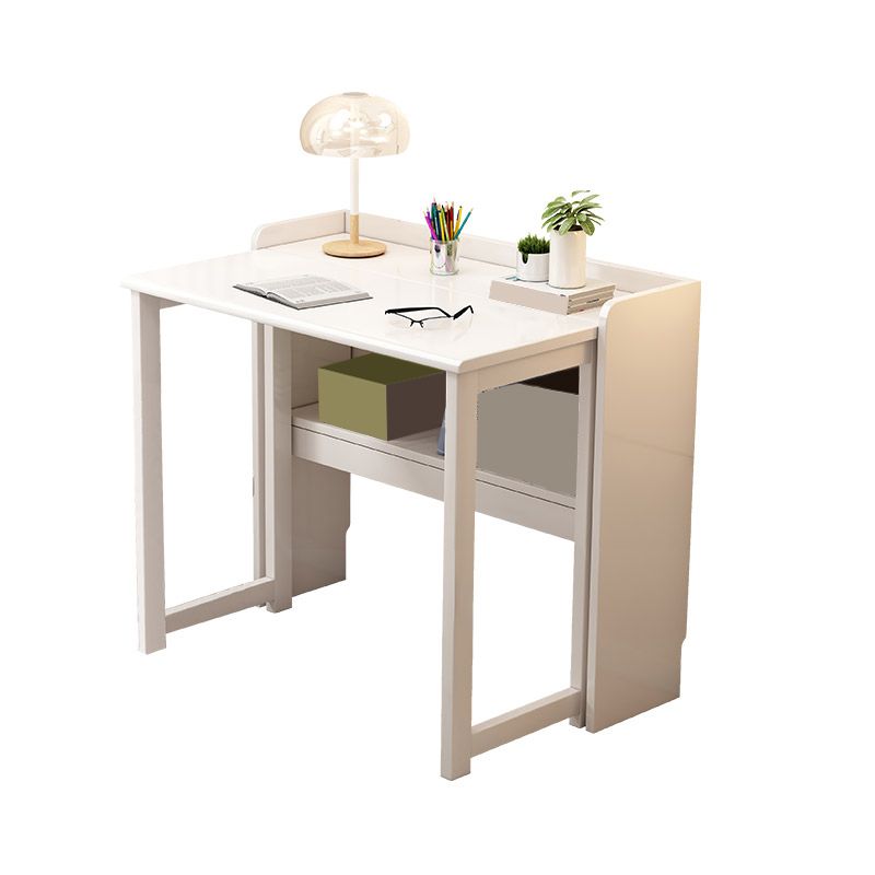 Writing Desk Folding Kids Desk and Chair Set with Storage Shelf