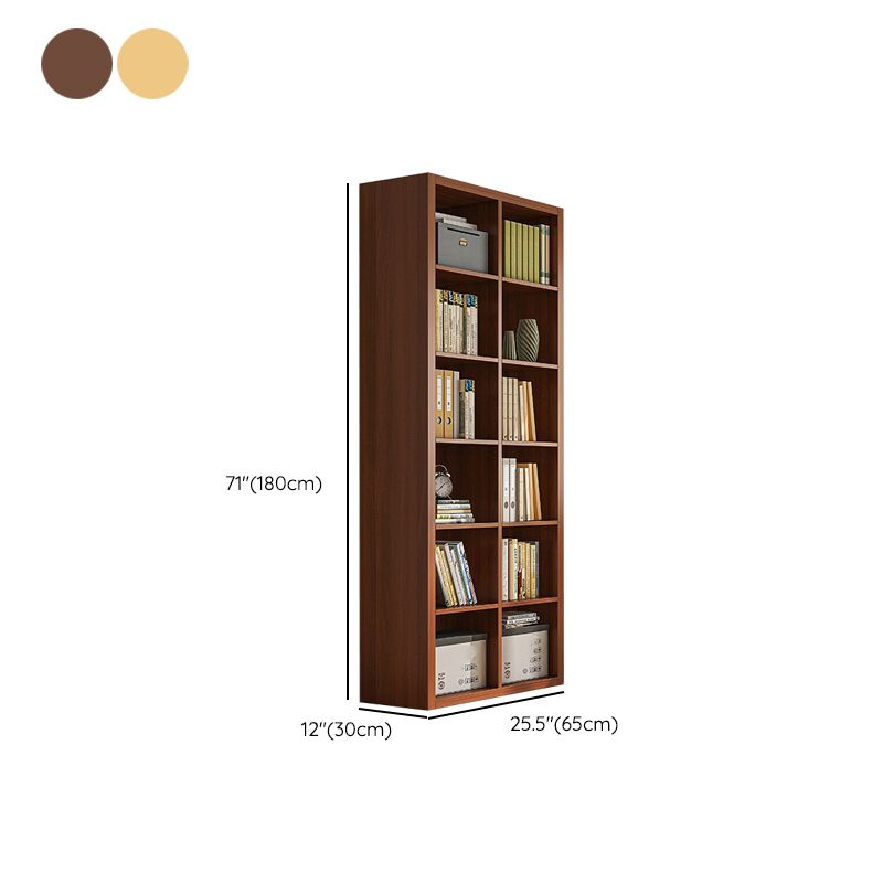 Closed Back Bookshelf Standard Engineered Wood Scandinavian Bookcase