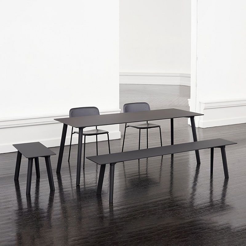 Modern Solid Wood Dinette Table Rectangle Home Desk 4 Legs Dining Table