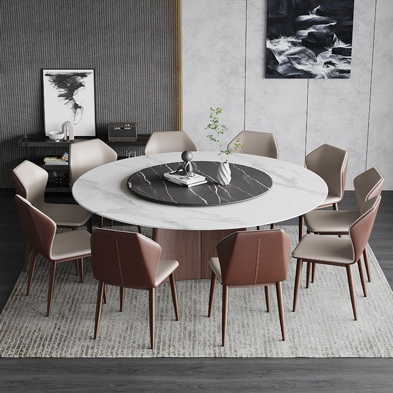 Contemporary 1/3/4/7/11 Pieces Furniture Round Stone Dining Set for Home