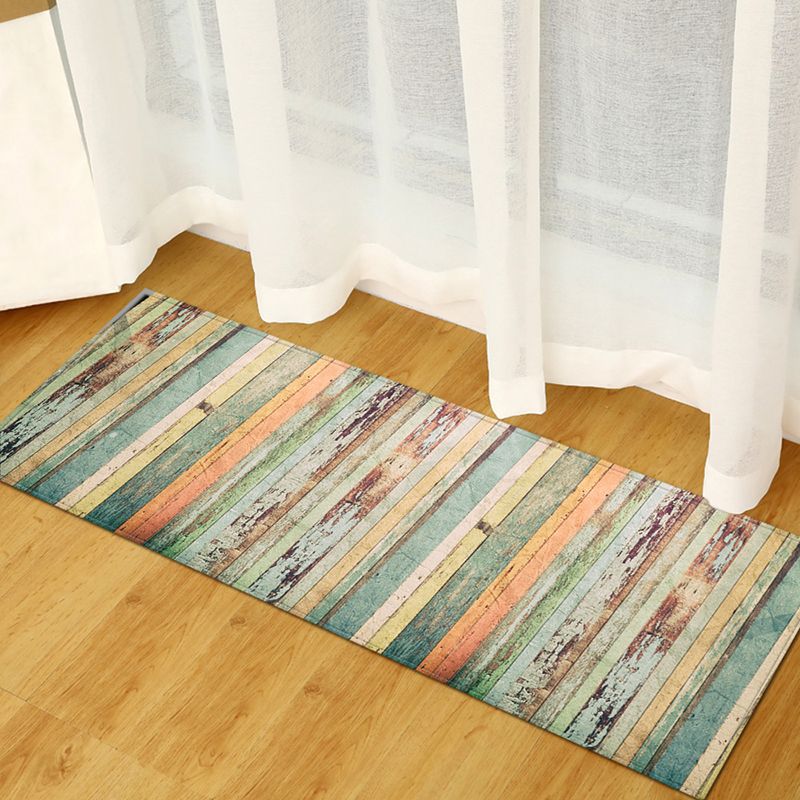 Brown Modern Rug Polyester Wool Rug Non-Slip Backing Rug for Home Decoration