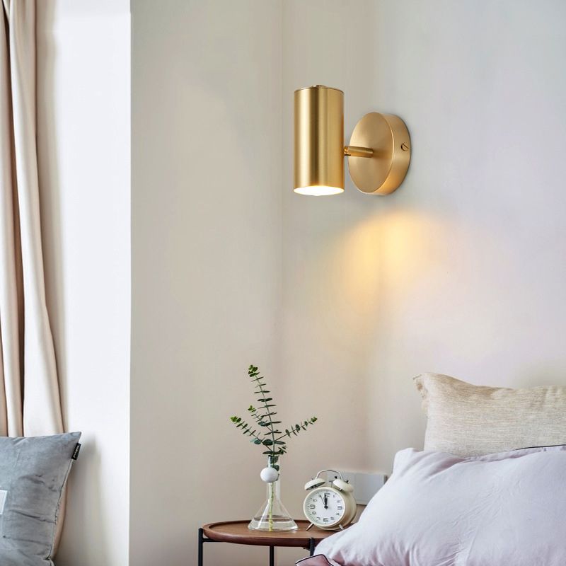 Lampada da parete di rame elettroplate in moderna luce da parete interno in ottone in ottone in ottone