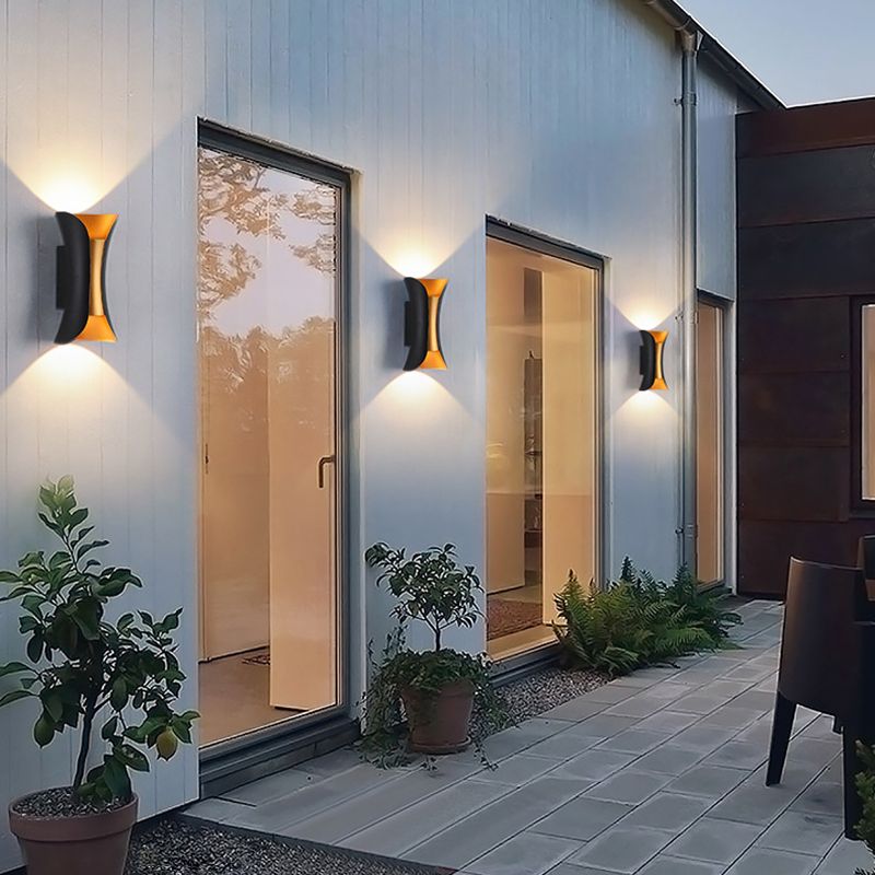 Outdoor LED Wall Mount Light Waterproof Wall Sconce Light with Aluminum Shade