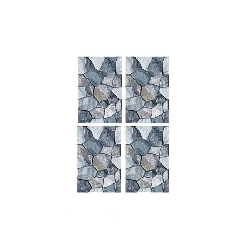 Modern Rock Stone Wallpaper Panels in Grey Peel and Paste Wall Covering for Bathroom