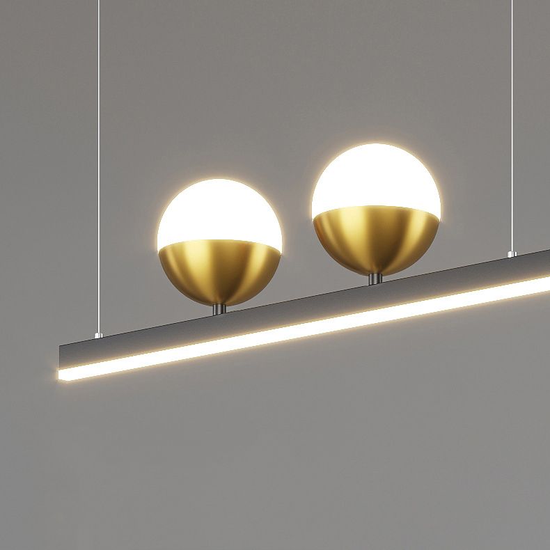 Modern Hanging Ceiling Light 5 Light Pendant Lighting Fixtures in Black Finish