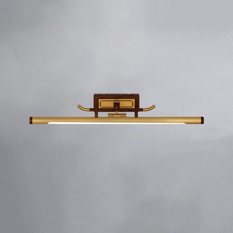 Modern Simple Copper Makeup Mirror Lamp Nordic LED Mirror Light Fixture for Bathroom