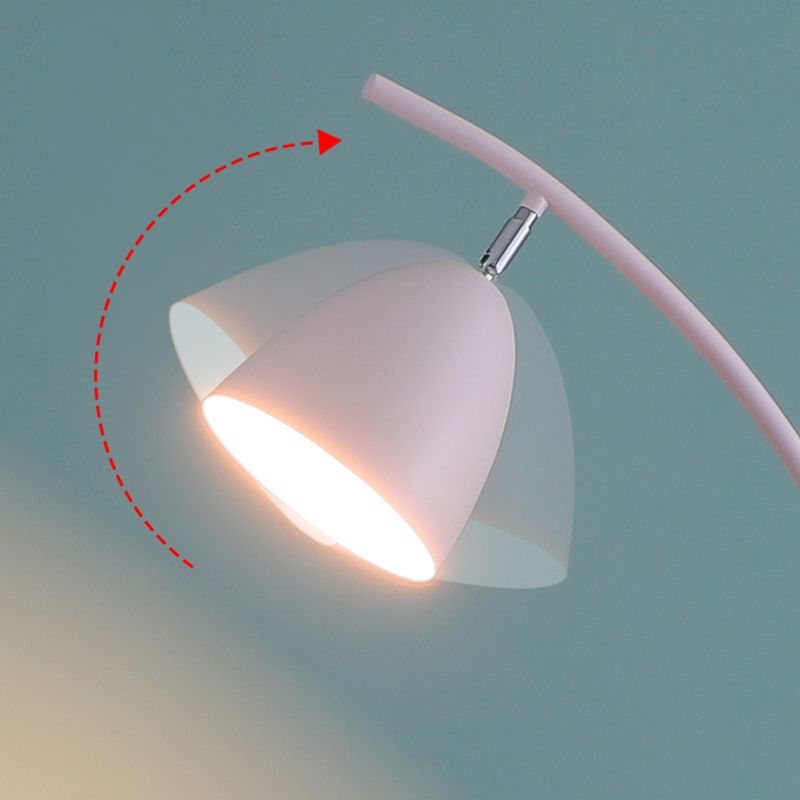 Metallic Bell Floor leeslamp Macaron 1-licht vloerlicht met ladetafel