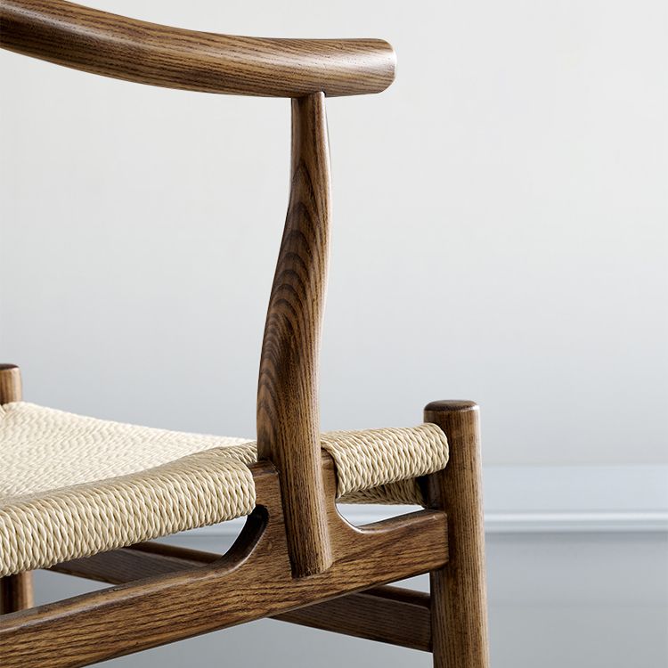 Sillas de comedor tradicionales de madera maciza, sillones de cocina con respaldo de listones