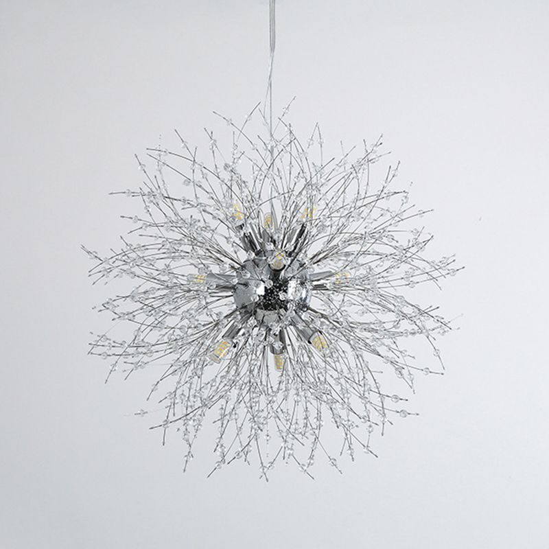 Globe Shape Chandelier Nordic Style Fireflies Chandelier Light for Living Room