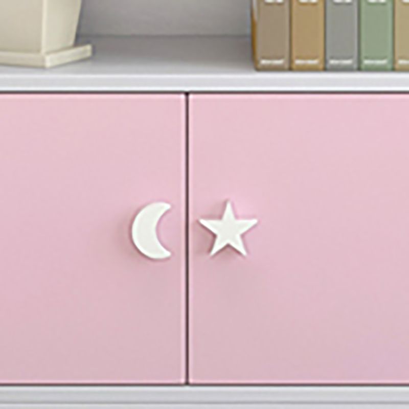 Contemporary Standard Bookshelf Wooden Closed Back Bookcase with Rectangular Shelves