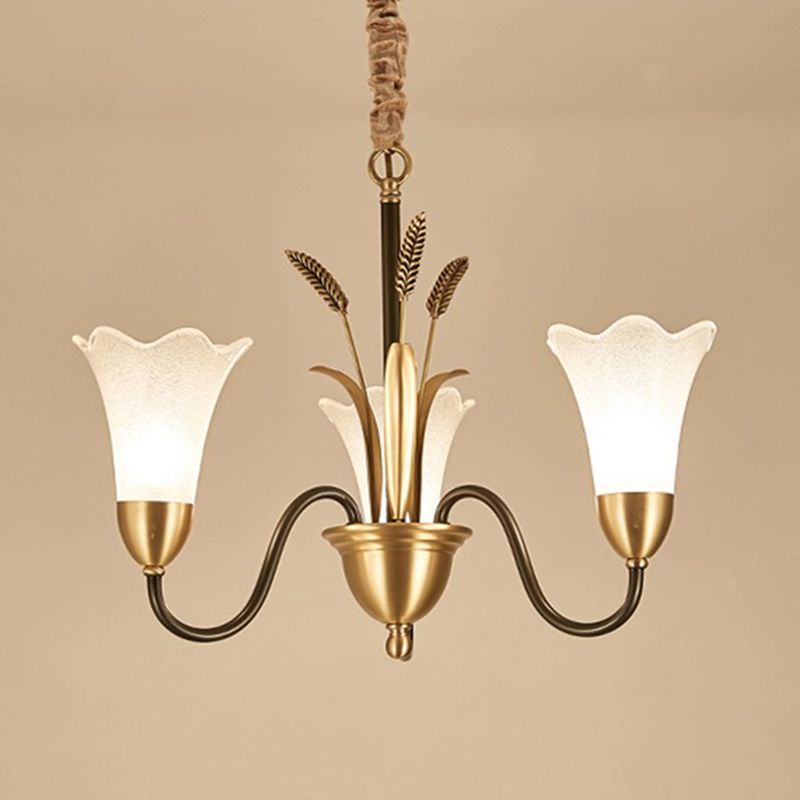 Fleur Fleur Éclairage de lustre métal