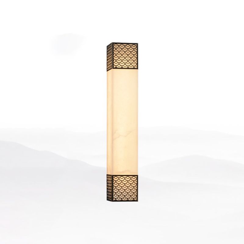 Lampada da parete a parete quadrata contemporanea Lampada a monte in metallo per soggiorno