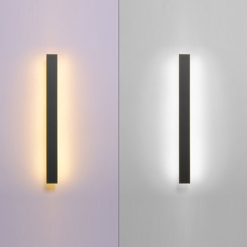 Single Black Modern Wall Mounted Sconce Linear Wall Light for Foyer