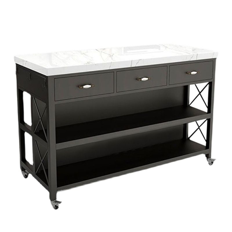 Rolling Industrial Kitchen Island Table Stone Kitchen Island Table