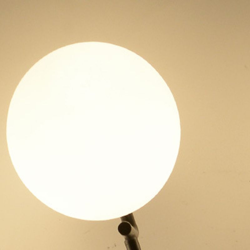 Black Ceiling Mounted Fixture Simple Globe Glass Living Room Ceiling Light
