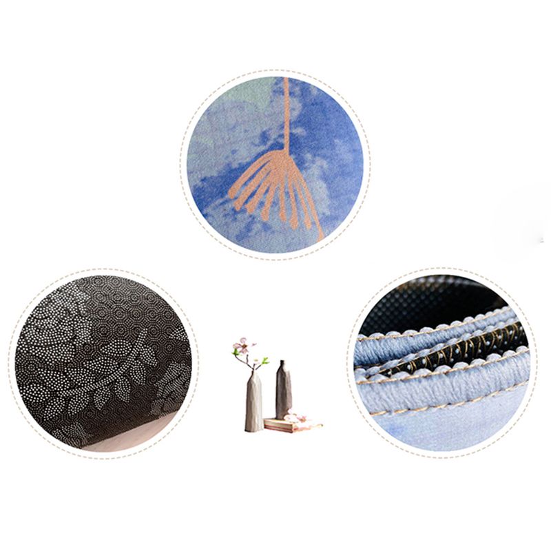Luxurious Ink Painting Rug Abstract Polyester Indoor Carpet Non-Slip Backing Rug for Living Room