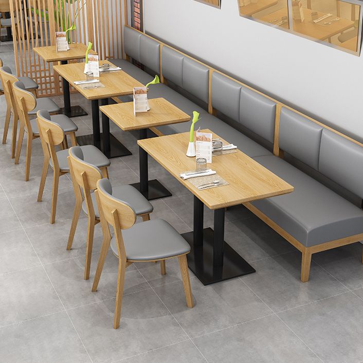 Tavolo da pranzo in stile industriale tavolo da base in metallo nero per casa da cucina