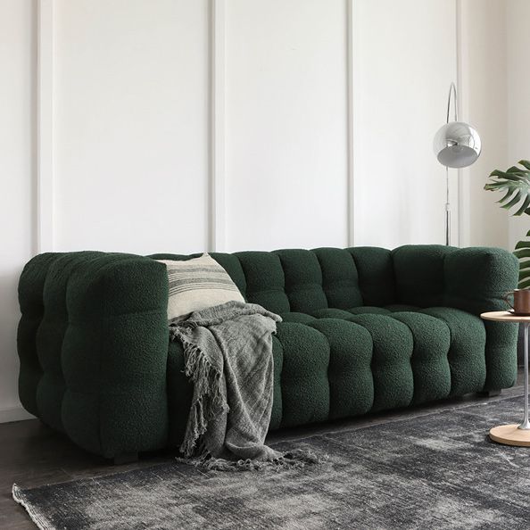 Contemporary Fabric 3 Seater Living Room Seating Tuxedo Arm Cushions Sofa