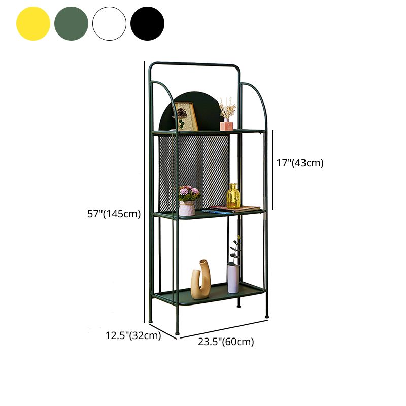 Modern Style Bookcase Etagere Open Back Metal Bookshelf for Home