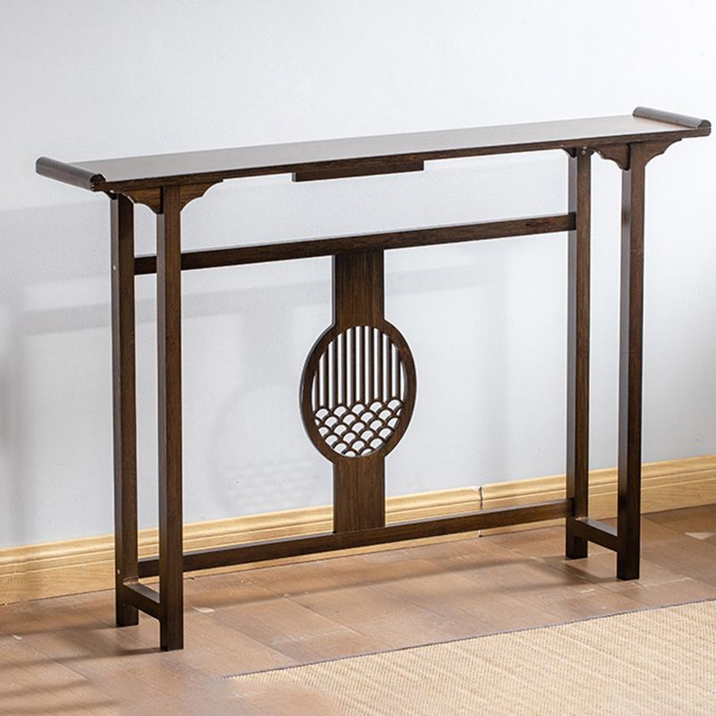 Mid-Century Modern Console Table Wood Rectangle Hall End Table