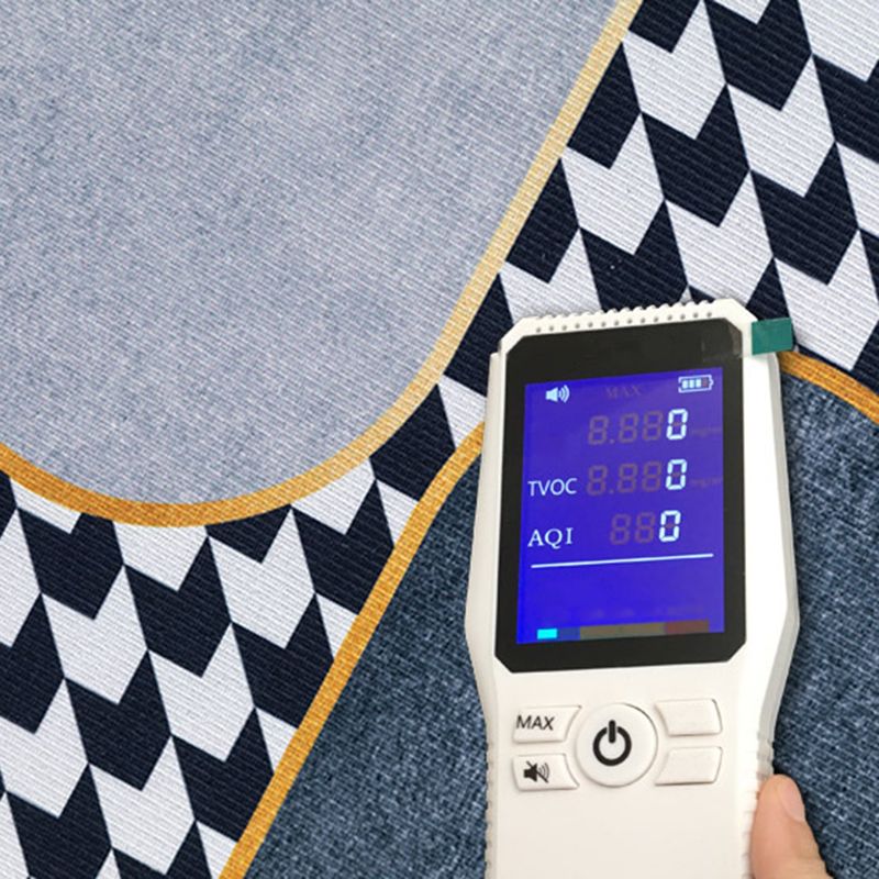 Grün moderner Teppichpolyesterblätter Teppich Fleckenfestem Teppich für den Salon