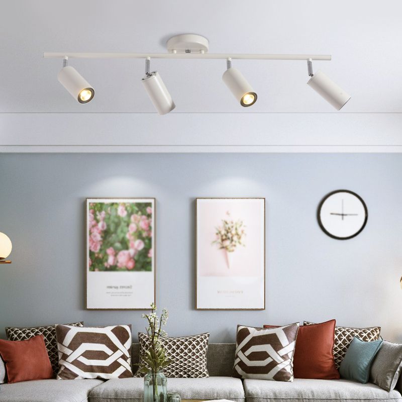 Zylindrische LED-Schienen-Deckenleuchte, moderne Aluminium-Unterputzmontage für Schlafzimmer