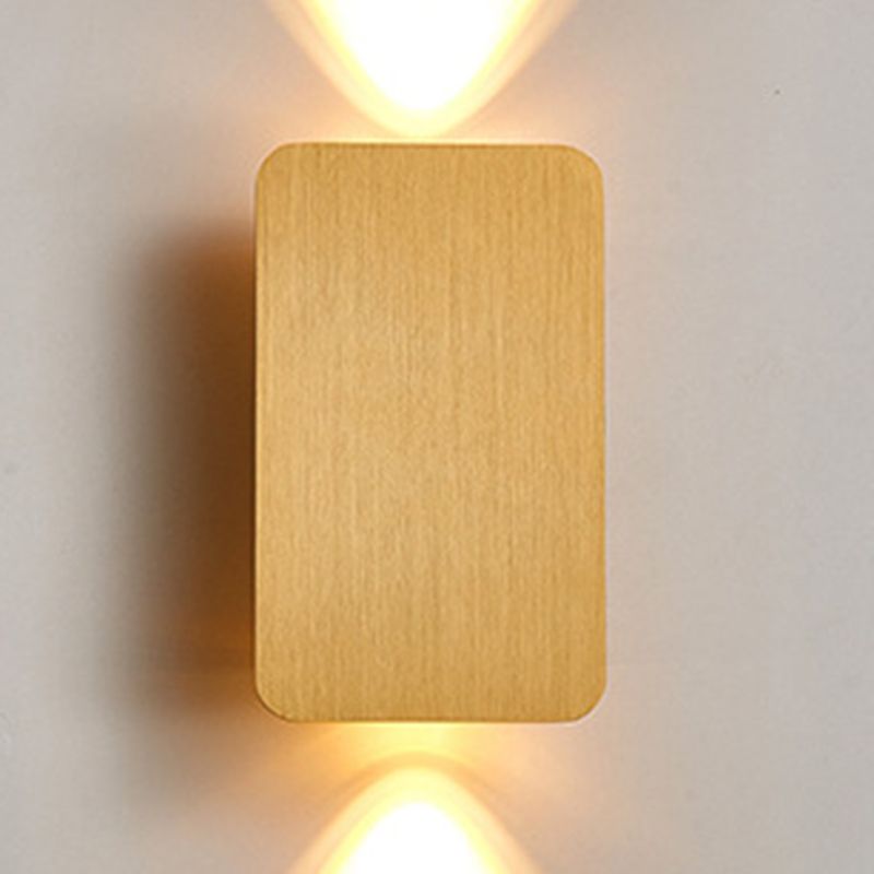 Moderner Stil Rechteck Wandleuchte Metall 2 Licht Wandmontage Leuchten