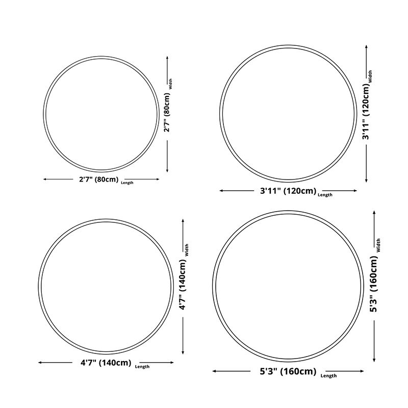 Round Graphic Printed Rug Polyester Funky Indoor Rug Stain Resistant Carpet for Home Decoration