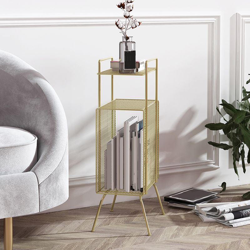 9" Wide Glam Shelf Bookcase Closed Back Shelves Included Bookcase