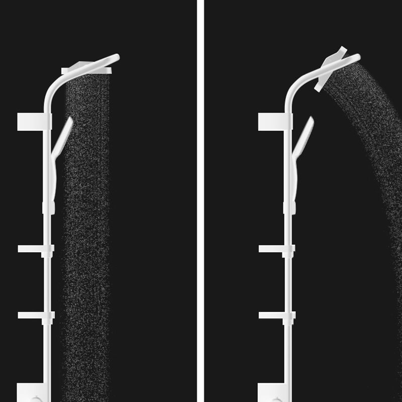 Modern Shower Set Slide Bar Adjustable Shower Head Wall Mounted Shower System