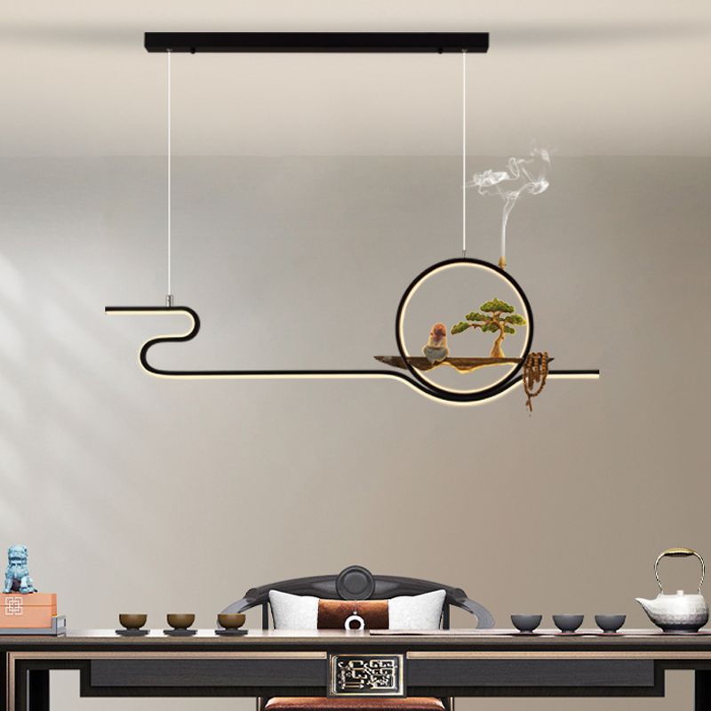 Iluminación moderna de la isla de la isla de la isla accesorios de iluminación colgante