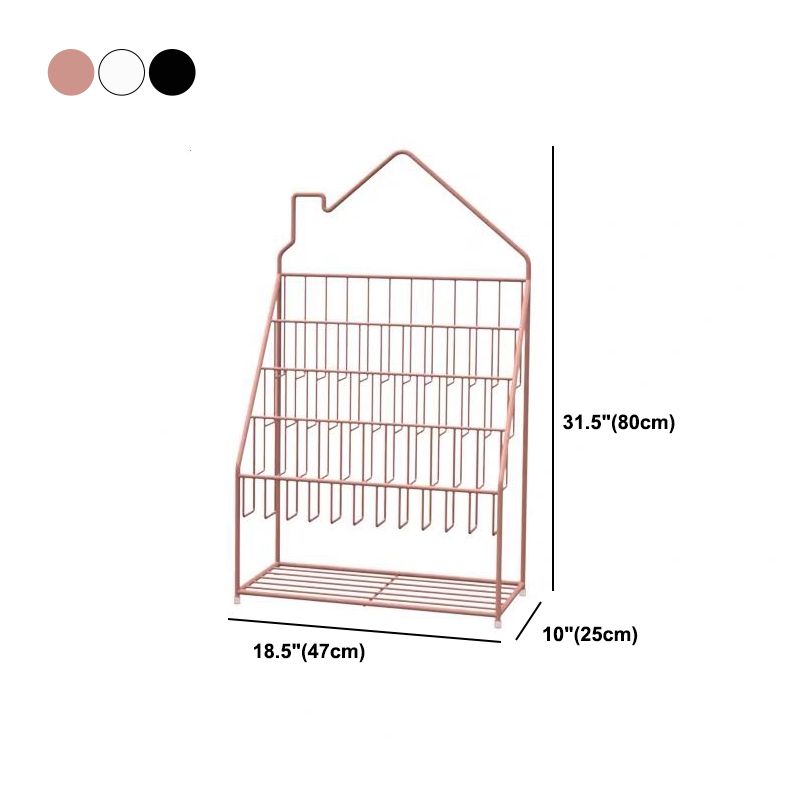 Industrial Metal Ladder Bookshelf Closed Back Iron Bookshelf für Zuhause