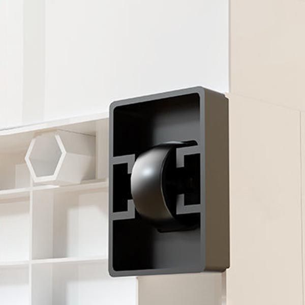 White Plastic Family Wardrobe 2 Doors Wardrobe Cabinet for Home