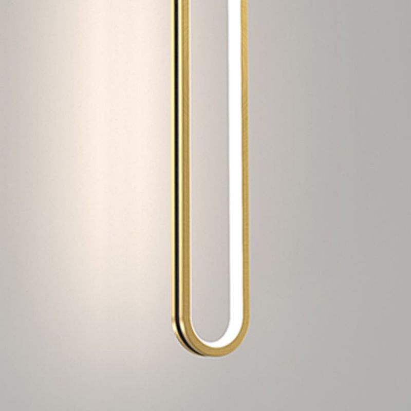 Eigentijdse stijl lineaire vorm hanglampen metaal 2 lichthangende lampen