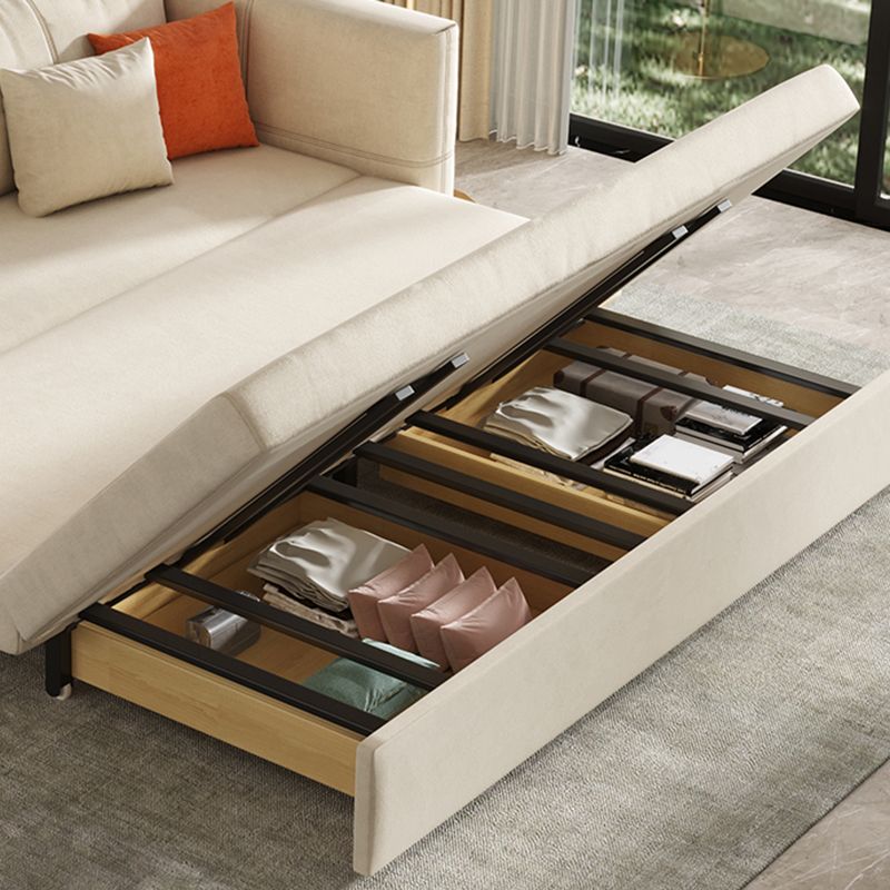 31" Wide Scandinavian Sleeper Sofa Futon Fabric Sleeper Sofa