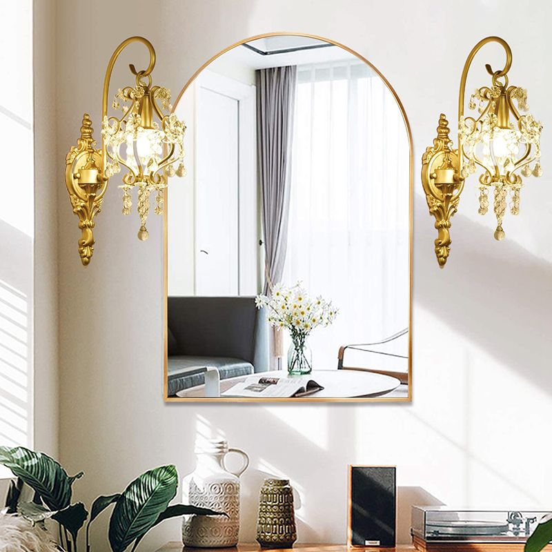 Nordic Style Crystal Vanity Light Geometry Shape Vanity Lamp for Shower Room