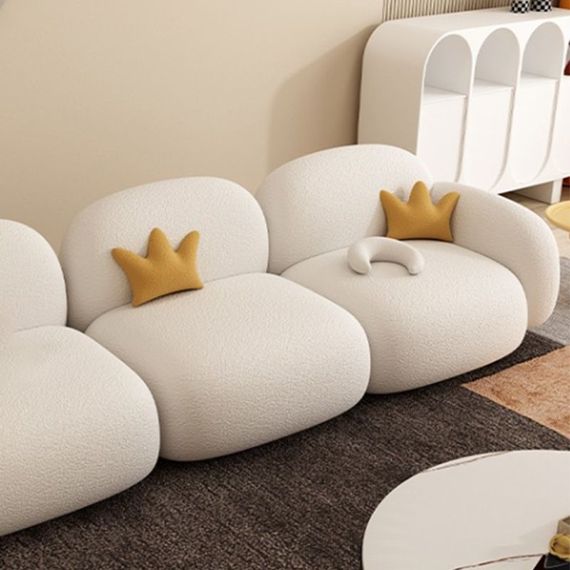 Modern Style Sofa Velvet Cushioned Backrest Sponge Cushions Fill Sofa Bed