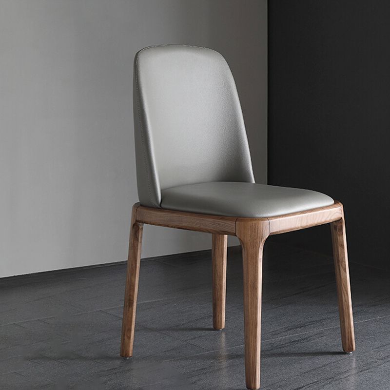 Silla lateral de cuero industrial para restaurante Silla de comedor Parsons