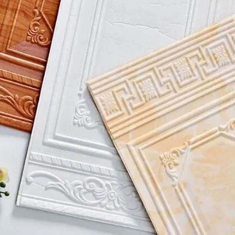 Contemporary Wall Plank 3D Print Bathroom Living Room Wall Panels Set of 10