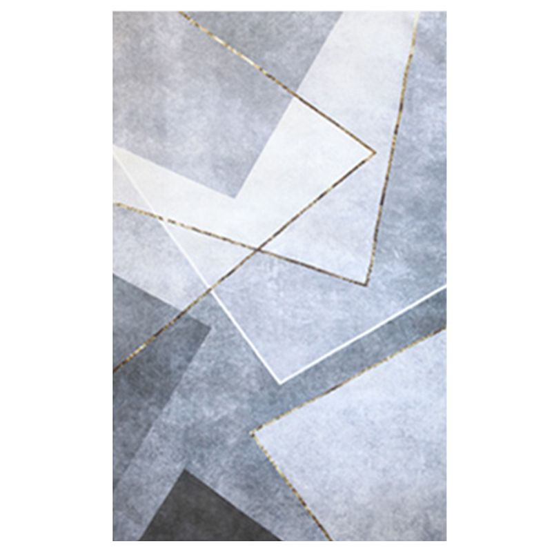 Minimalist Rug Beige Polyester Area Rug Stain Resistant Rug for Home Decor