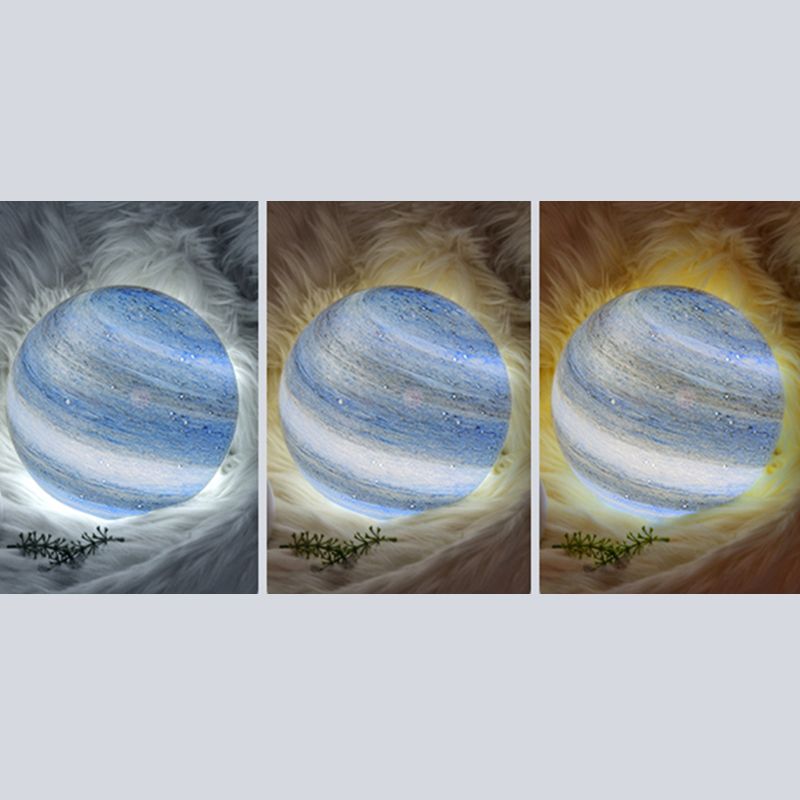 Lámpara de mesa de vidrio global de 1 luces de simplicidad moderna de estilo nocturno para dormitorio