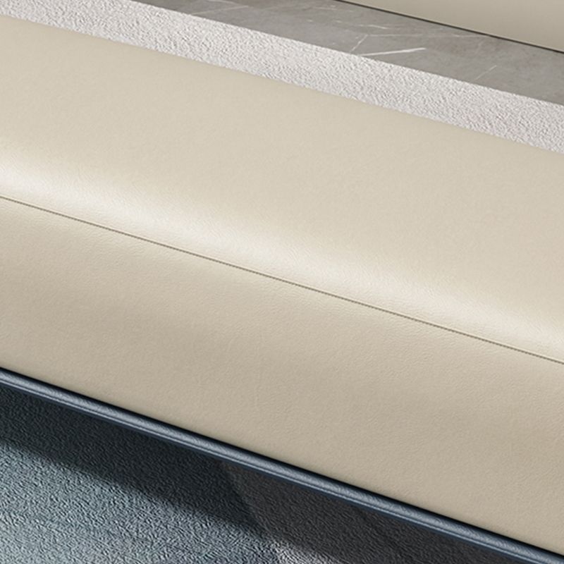 Cushioned Seating Bench Rectangle Entryway and Bedroom Bench , 16.5 inch Width