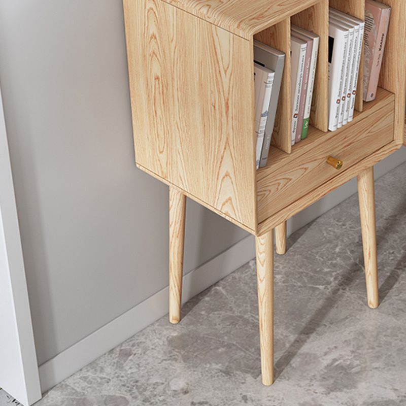 Solid Wood 3 Legs End Table Modernistic Rectangular Side Table