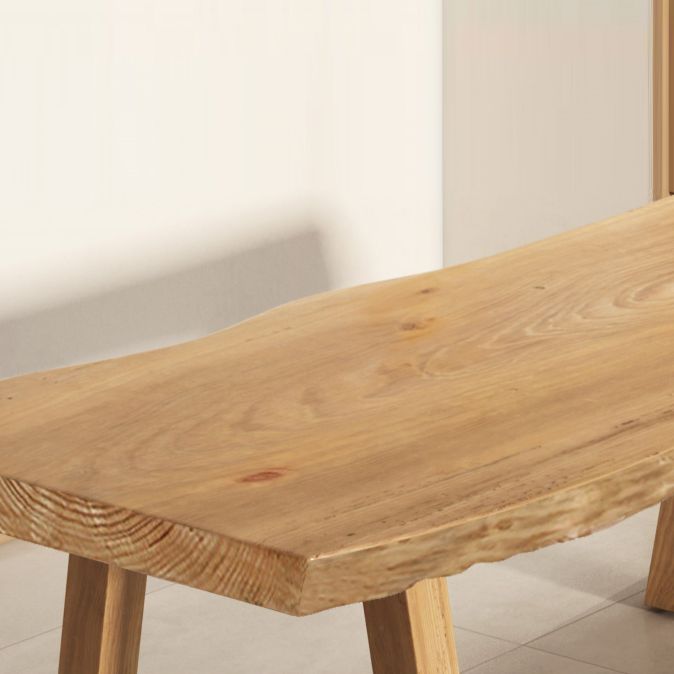 Modern 1/4/5/6 Pieces Dining Set Rectangle Pine Wood Dining Table for Dining Room