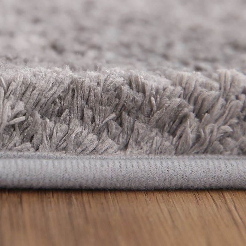 Moderner runder fester Farbe Teppich lässig Innenteppich Polyster Fleckenresistent Bereiche Teppich für Wohnzimmer