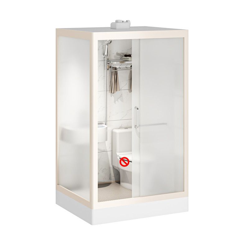 Rectangular Sliding Shower Enclosure Framed Shower Enclosure in White