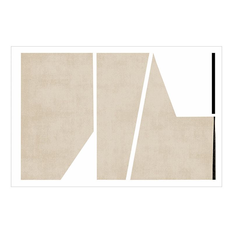 Dark Brown Modern Rug Polyester Irregular Color Piece Rug Washable Rug Sitting Room