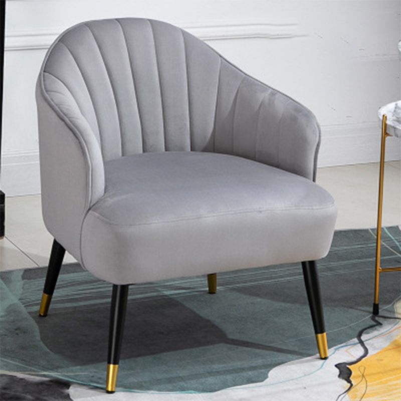 24.80" L x 29.52" W x 28.74" H Barrel Accent Chair Sloped Arm Chair for Living Room