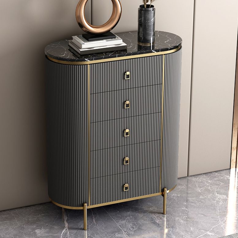 Modern Lingerie Chest Marble Vertical Storage Chest Dresser for Bedroom