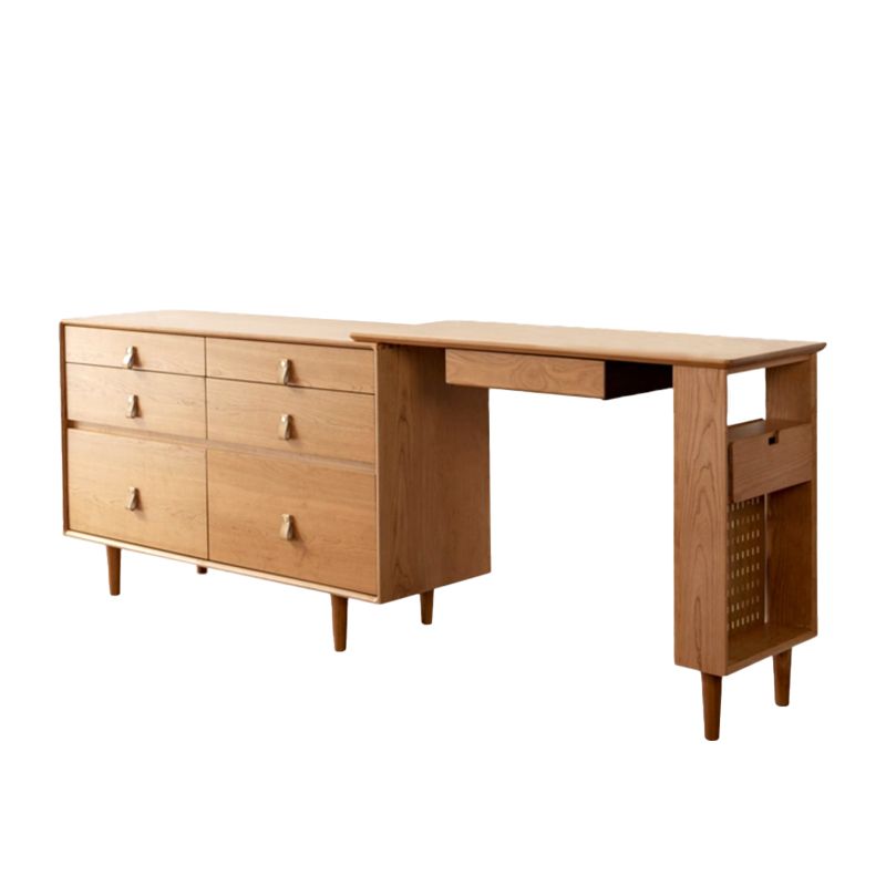Modern Dressing Table Cherry Bedroom Lighted Mirror Standing Make-up Vanity
